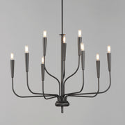 Maxim 24819BK Vela 9 Light Chandelier | Black