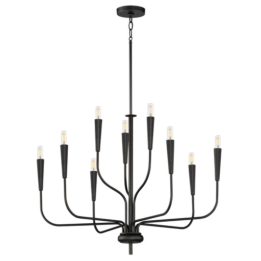 Maxim 24819BK Vela 9 Light Chandelier | Black