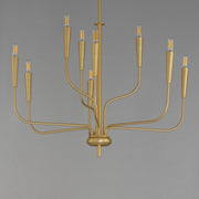 Maxim 24819SBR Vela 9 Light Chandelier | Satin Brass
