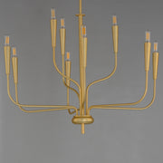 Maxim 24819SBR Vela 9 Light Chandelier | Satin Brass