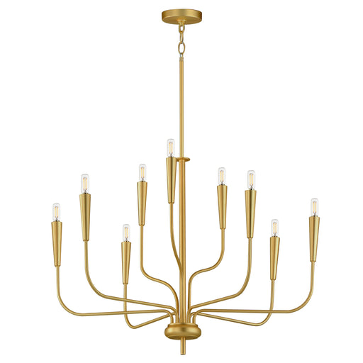 Maxim 24819SBR Vela 9 Light Chandelier | Satin Brass
