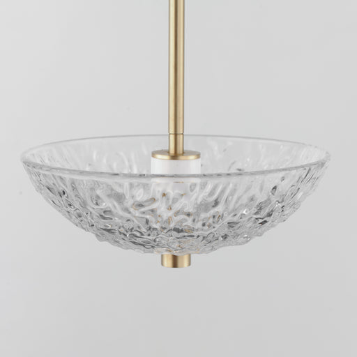 Maxim 24981TCSBR Metropolis Single LED Pendant | Satin Brass