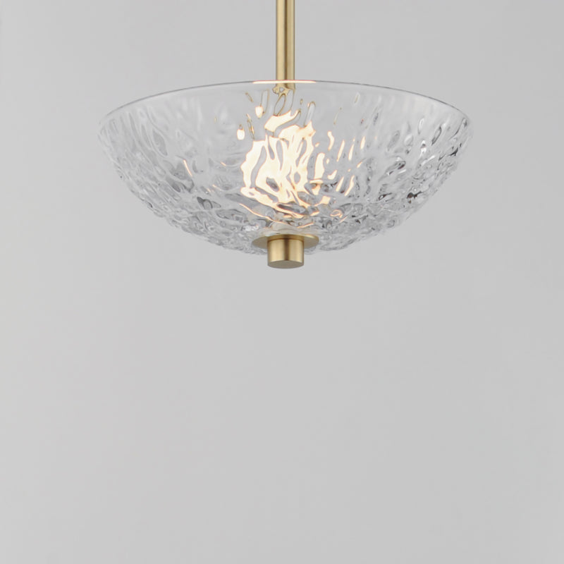 Maxim 24981TCSBR Metropolis Single LED Pendant | Satin Brass