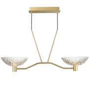 Maxim 24982TCSBR Metropolis 2 Light Linear LED Pendant | Satin Brass