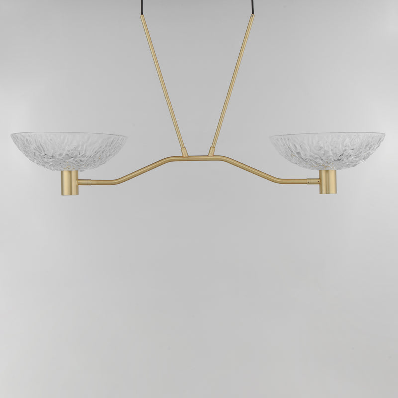 Maxim 24982TCSBR Metropolis 2 Light Linear LED Pendant | Satin Brass