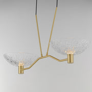 Maxim 24982TCSBR Metropolis 2 Light Linear LED Pendant | Satin Brass