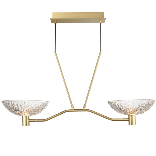 Maxim 24982TCSBR Metropolis 2 Light Linear LED Pendant | Satin Brass