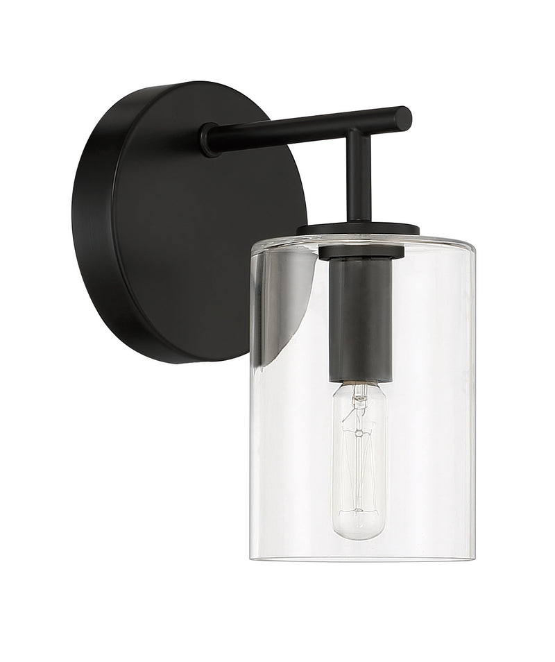 Craftmade 55661-FB Hailie 1 Light Wall Light Sconce -Flat Black