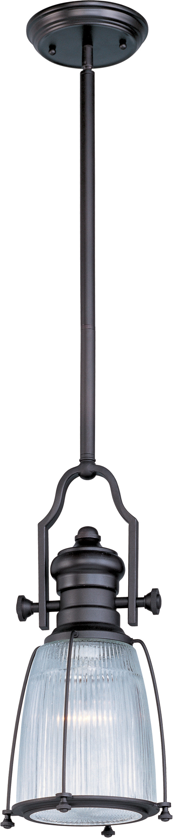 Maxim 25002CLBZ Hi Bay 1 Light Pendant | Bronze