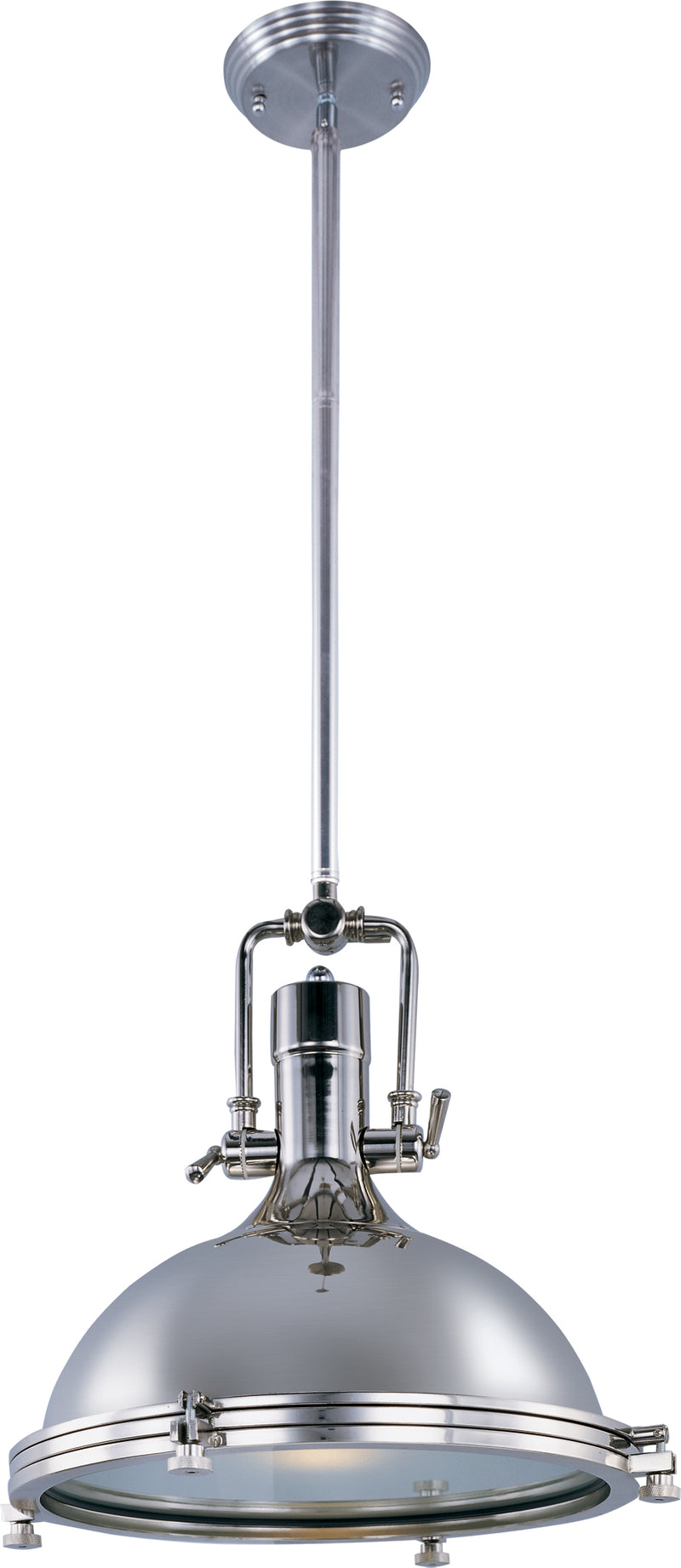 Maxim 25109FTPN Hi Bay 1 Light Pendant | Polished Nickel