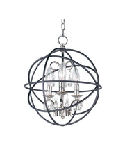 Maxim 25140ARPN Orbit 3 Light Pendant | Anthracite / Polished Nickel