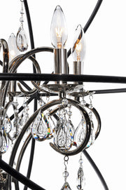 Maxim 25140ARPN Orbit 3 Light Pendant | Anthracite / Polished Nickel