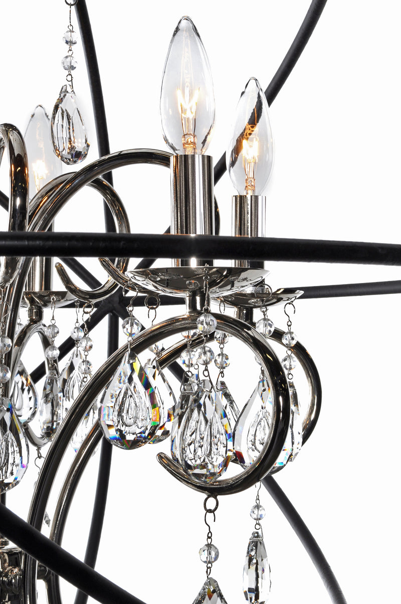 Maxim 25140ARPN Orbit 3 Light Pendant | Anthracite / Polished Nickel