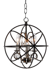 Maxim 25140ARPN Orbit 3 Light Pendant | Anthracite / Polished Nickel
