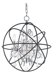 Maxim 25142ARPN Orbit 4 Light Pendant | Anthracite / Polished Nickel