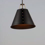 Maxim 25162OIAB Trestle 1 Light Pendant | Oil Rubbed Bronze / Antique Brass