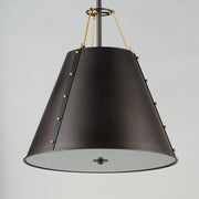 Maxim 25164OIAB Trestle 3 Light Pendant | Oil Rubbed Bronze / Antique Brass