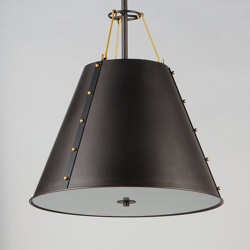 Maxim 25164OIAB Trestle 3 Light Pendant | Oil Rubbed Bronze / Antique Brass