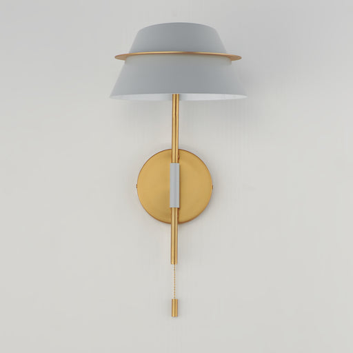 Maxim 25220LFGNAB Lucas Single Sconce with Switch | Natural Aged Brass