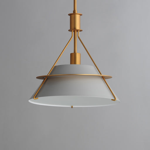 Maxim 25221LFGNAB Lucas 1 Light Pendant | Natural Aged Brass