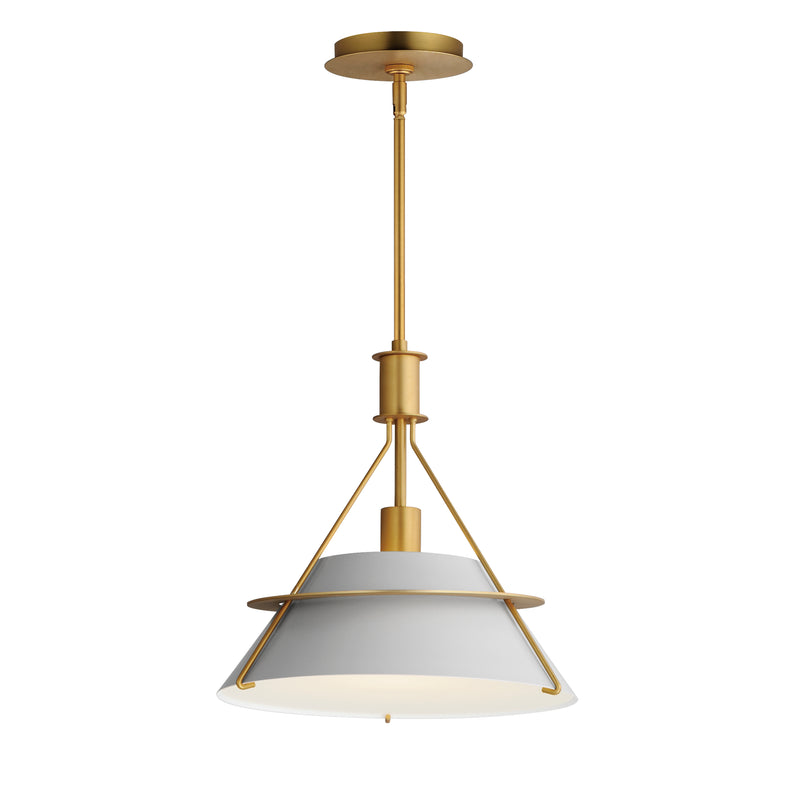 Maxim 25221LFGNAB Lucas 1 Light Pendant | Natural Aged Brass