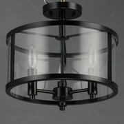 Maxim 25250CLBK Sentinel 3 Light Semi Flush | Black