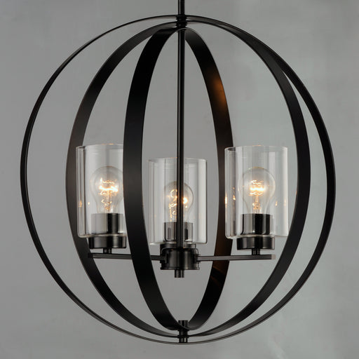 Maxim 25254CLBK Sentinel 3 Light Pendant | Black