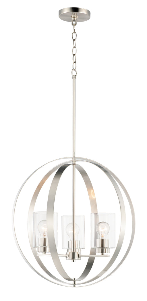 Maxim 25254CLSN Sentinel 3 Light Pendant | Satin Nickel