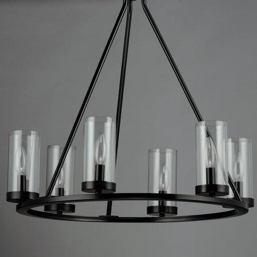 Maxim 25255CLBK Sentinel 6 Light Chandelier | Black