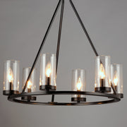 Maxim 25255CLBK Sentinel 6 Light Chandelier | Black