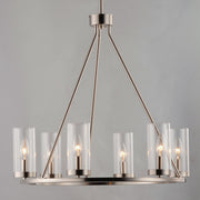 Maxim 25255CLSN Sentinel 6 Light Chandelier | Satin Nickel