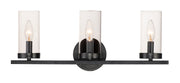 Maxim 25257CLBK Sentinel 3 Light Bath Vanity | Black