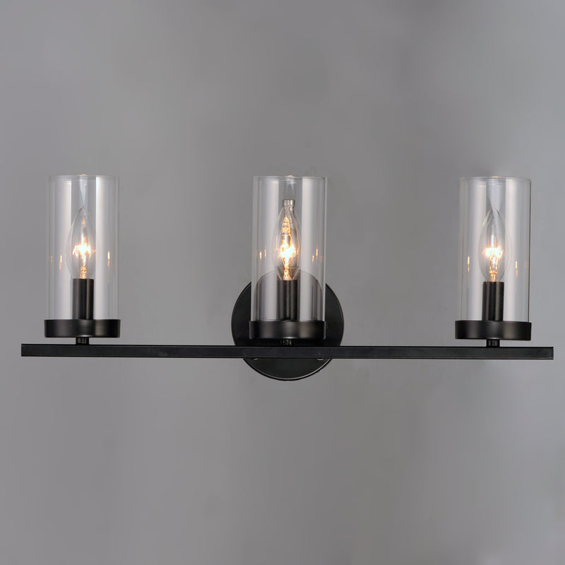 Maxim 25257CLBK Sentinel 3 Light Bath Vanity | Black