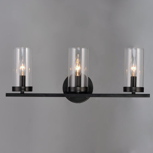 Maxim 25257CLBK Sentinel 3 Light Bath Vanity | Black