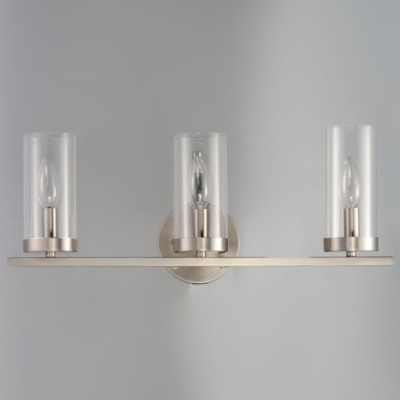 Maxim 25257CLSN Sentinel 3 Light Bath Vanity | Satin Nickel