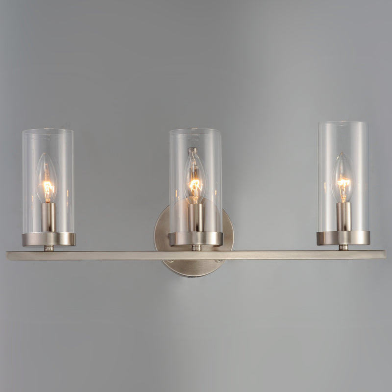 Maxim 25257CLSN Sentinel 3 Light Bath Vanity | Satin Nickel