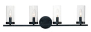 Maxim 25258CLBK Sentinel 4 Light Bath Vanity | Black