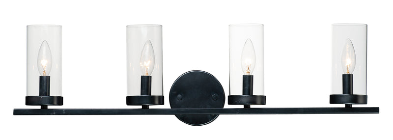 Maxim 25258CLBK Sentinel 4 Light Bath Vanity | Black
