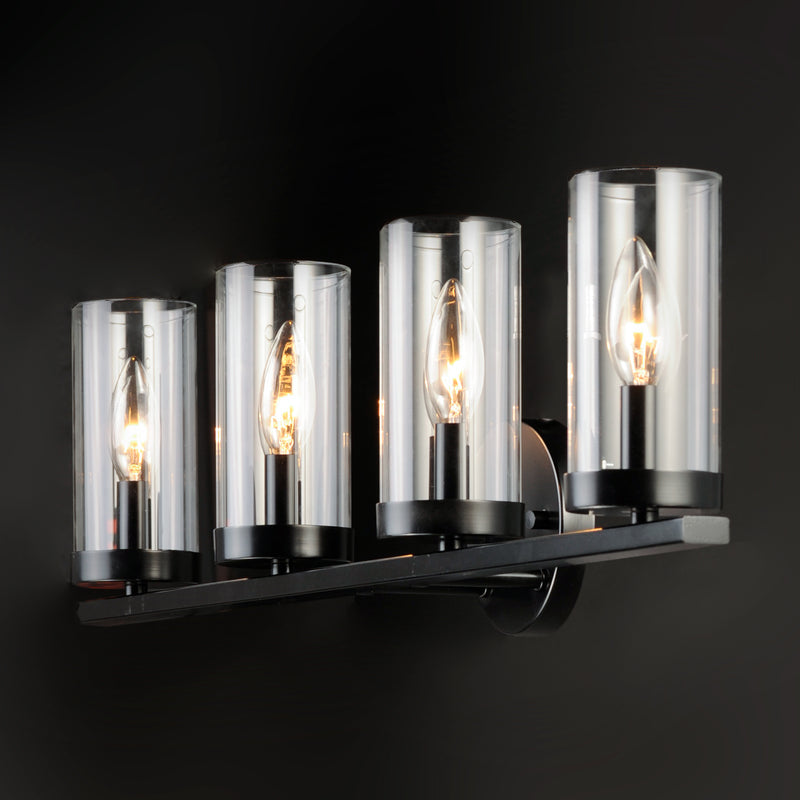Maxim 25258CLBK Sentinel 4 Light Bath Vanity | Black