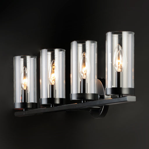 Maxim 25258CLBK Sentinel 4 Light Bath Vanity | Black