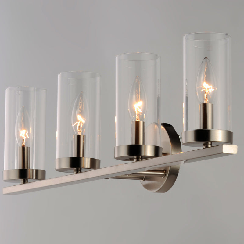 Maxim 25258CLSN Sentinel 4 Light Bath Vanity | Satin Nickel