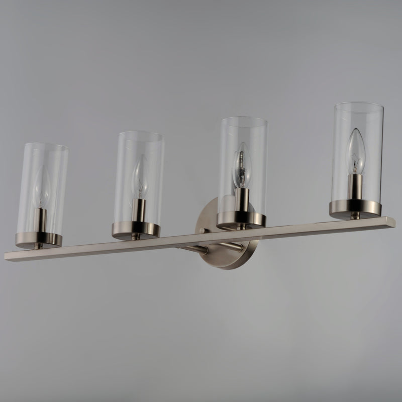 Maxim 25258CLSN Sentinel 4 Light Bath Vanity | Satin Nickel