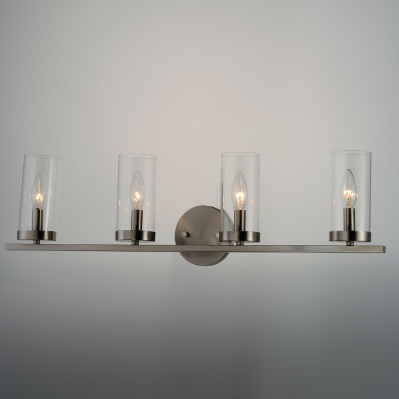 Maxim 25258CLSN Sentinel 4 Light Bath Vanity | Satin Nickel