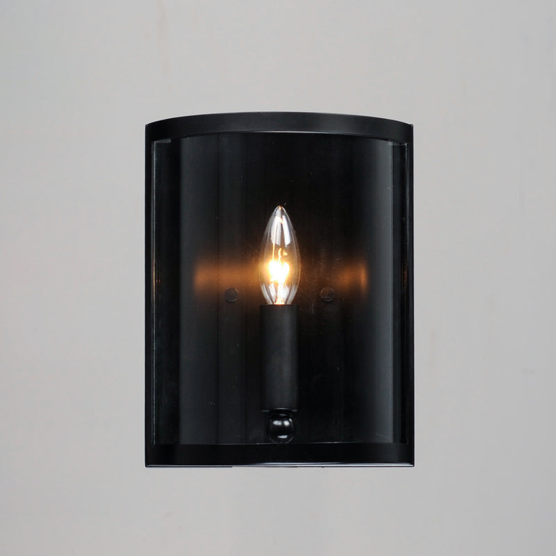 Maxim 25259CLBK Sentinel 1 Light Wall Sconce | Black