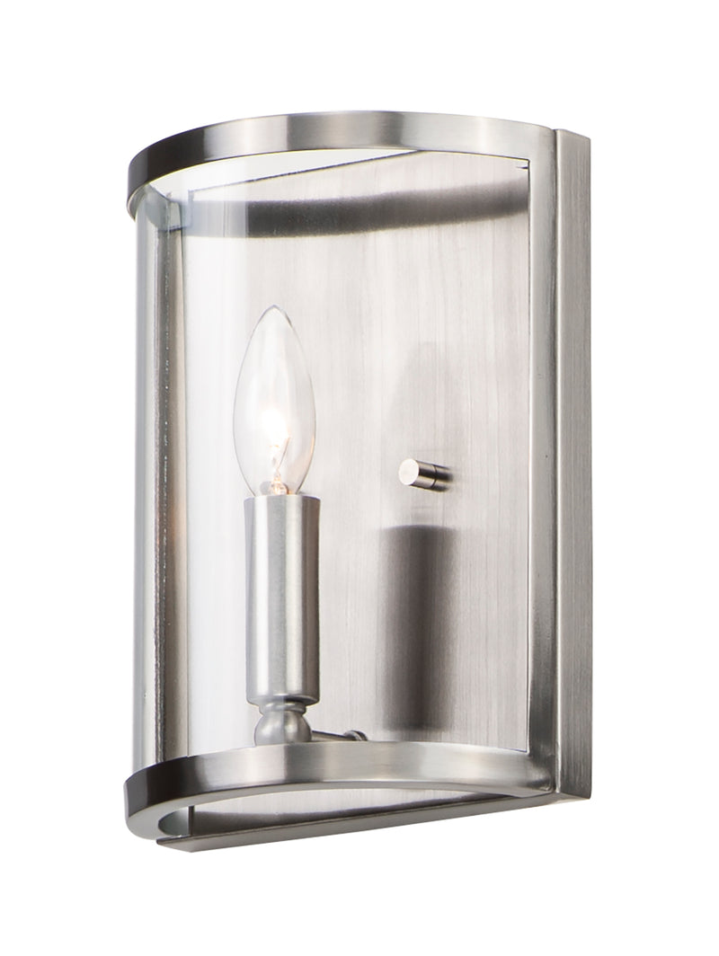 Maxim 25259CLSN Sentinel 1 Light Wall Sconce | Satin Nickel
