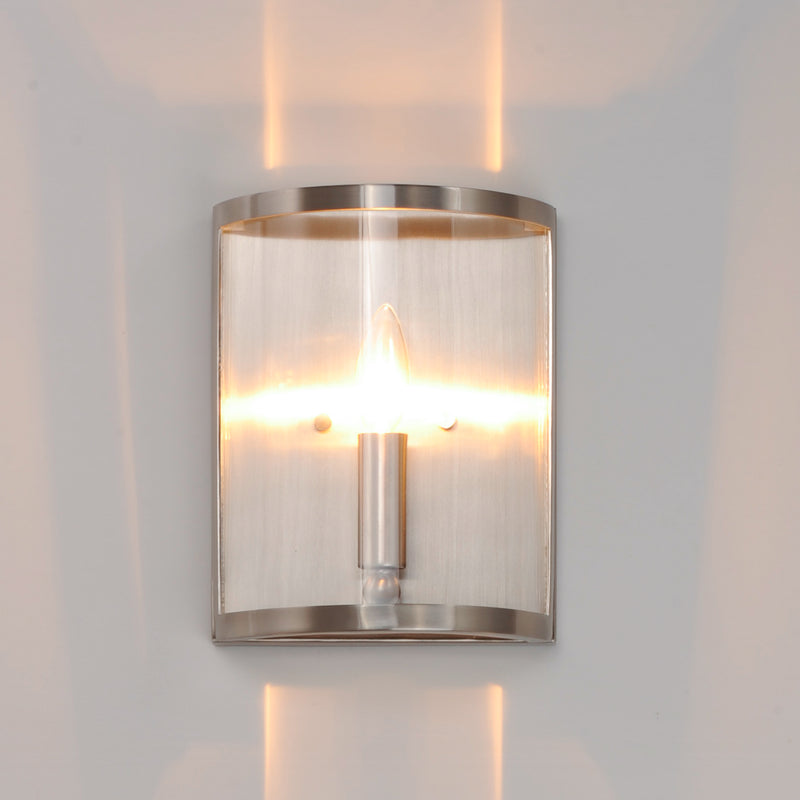 Maxim 25259CLSN Sentinel 1 Light Wall Sconce | Satin Nickel