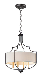 Maxim 25284WLBZAB Savant 4 Light Chandelier | Bronze / Antique Brass
