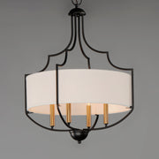 Maxim 25284WLBZAB Savant 4 Light Chandelier | Bronze / Antique Brass