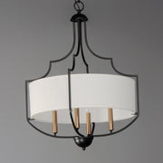 Maxim 25284WLBZAB Savant 4 Light Chandelier | Bronze / Antique Brass