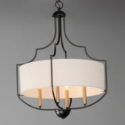 Maxim 25284WLBZAB Savant 4 Light Chandelier | Bronze / Antique Brass